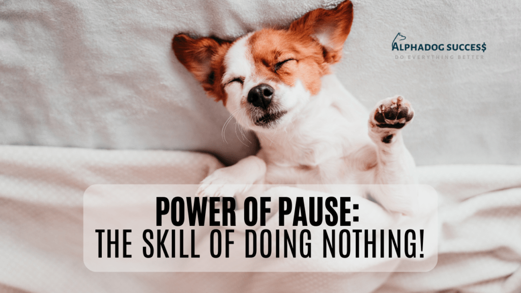 The Skill of Doing NOTHING!