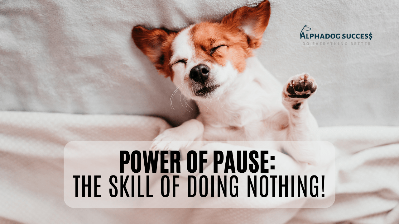 Power of Pause: The Skill of Doing NOTHING!